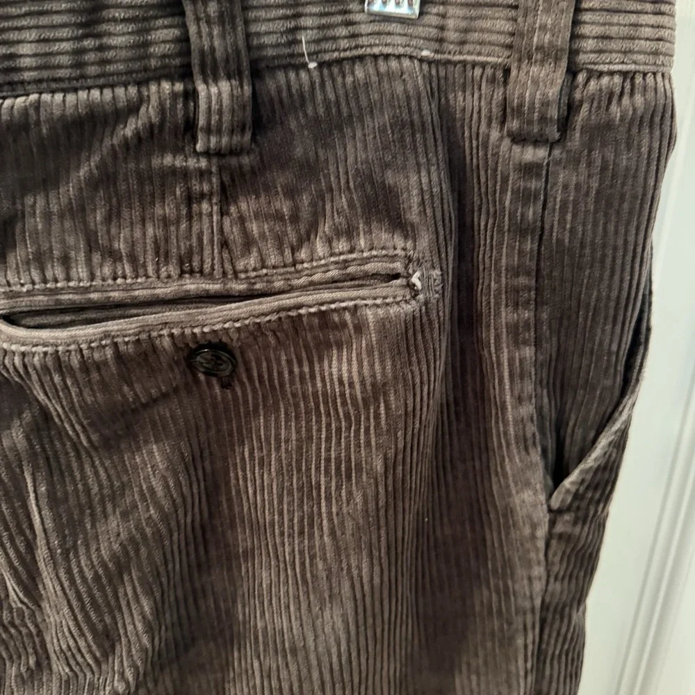Croft & Barrow‎ Corduroy Pants Classic Fit Brown Casual Trousers 38x25